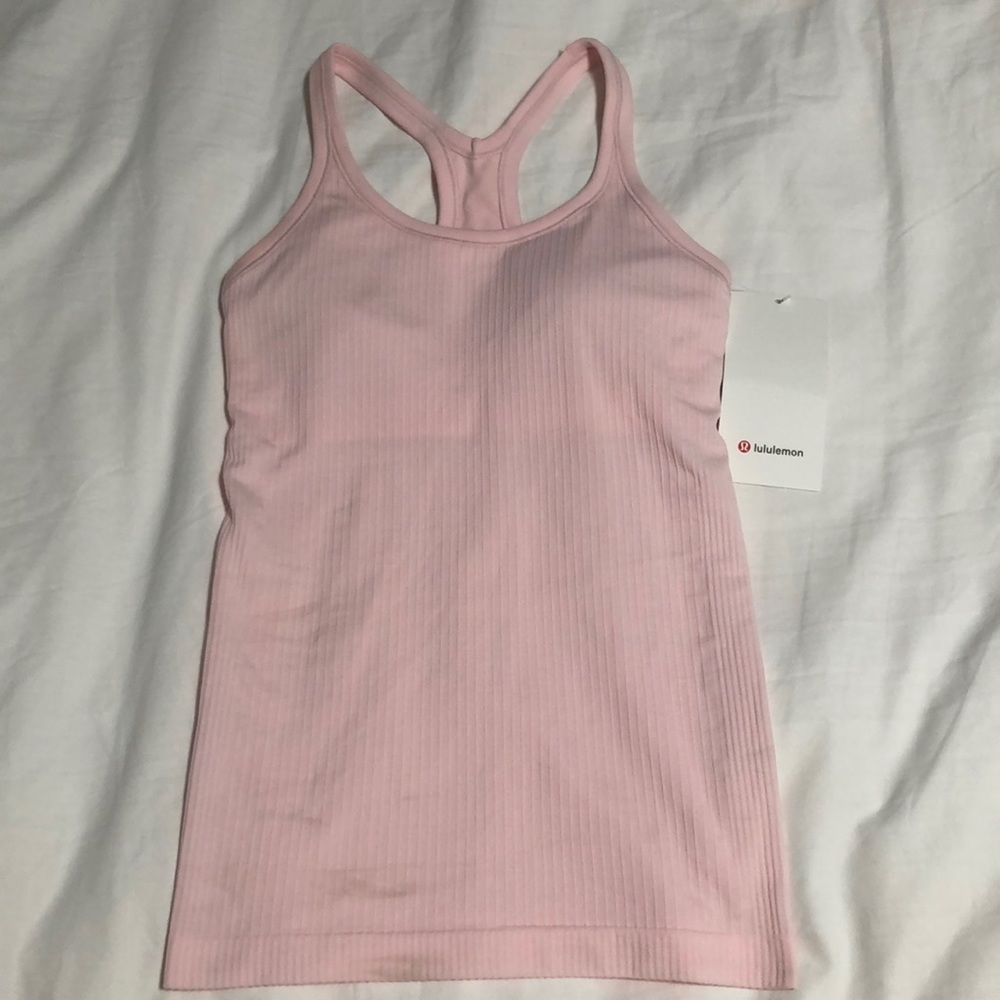 Lululemon Strawberry Milkshake Ebb To Street Tank